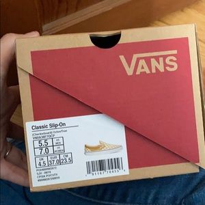 Yellow checkered vans